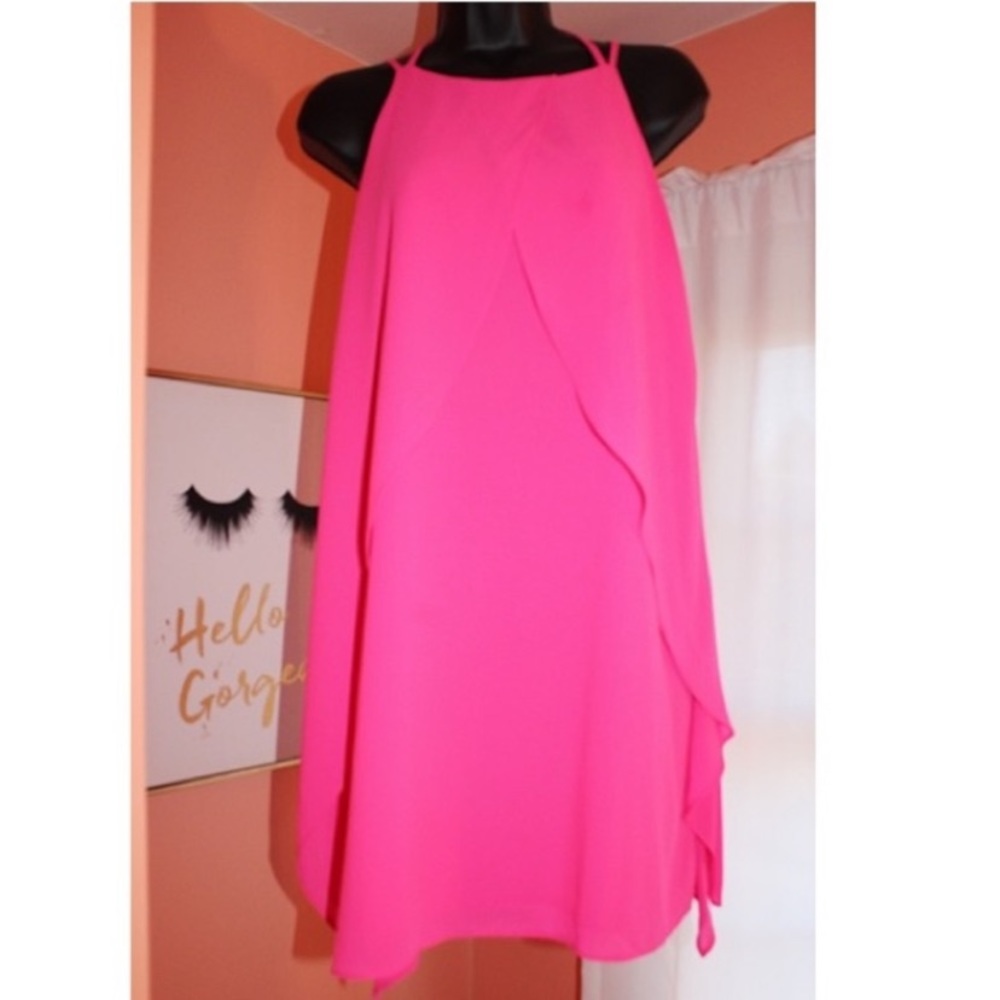 Skies Are Blue Hot Pink Dress